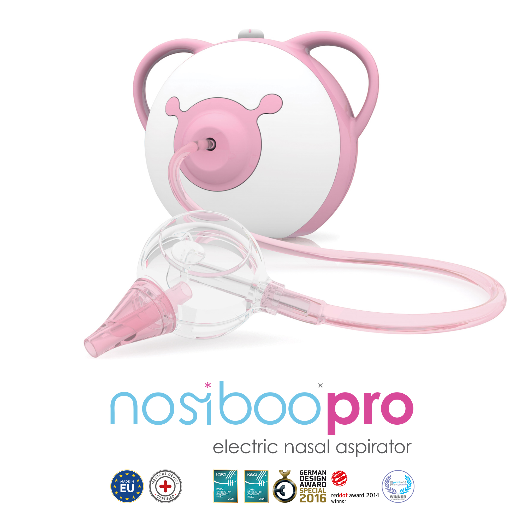 Nosni aspirator Nosiboo Pro 2 roza