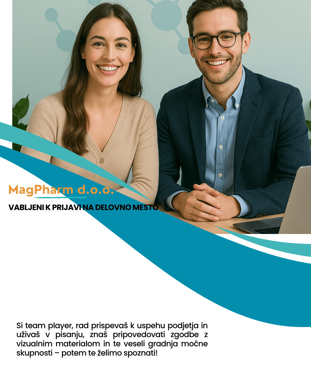 ZAPOSLUJEMO: STROKOVNI SODELAVEC V MARKETINGU – USTVARJALEC VSEBIN (M/Ž)