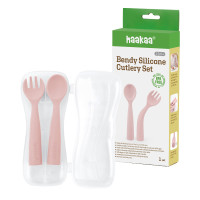 PRILAGODLJIV SILIKONSKI PRIBOR (BLUSH) - POŠKODOVANA EMBALAŽA