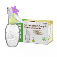 SET SILIKONSKA PRSNA ČRPALKA 1. GENERACIJE IN POKROVČEK ROŽICA (VIJOLIČNA)- POŠKODOVANA EMBALAŽA