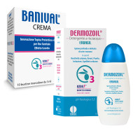 BANIVAL krema + DERMOZOIL čistilno sredstvo 150ml - Komplet za celovito intimno nego